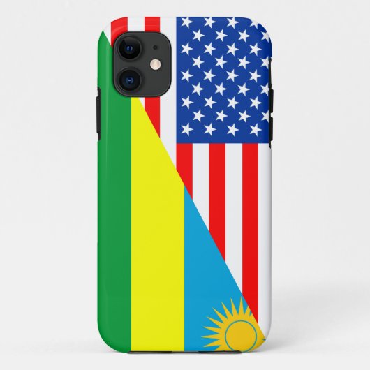 vs - rwanda - land halve vlag amerika - symbool Case-Mate iPhone case (Achterkant)