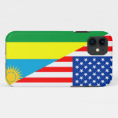 vs - rwanda - land halve vlag amerika - symbool Case-Mate iPhone case (Achterkant (horizontaal))