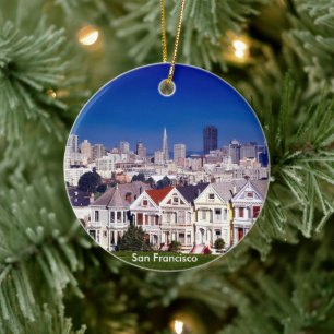 VS: San Francisco Schilderachtig Keramisch Ornament
