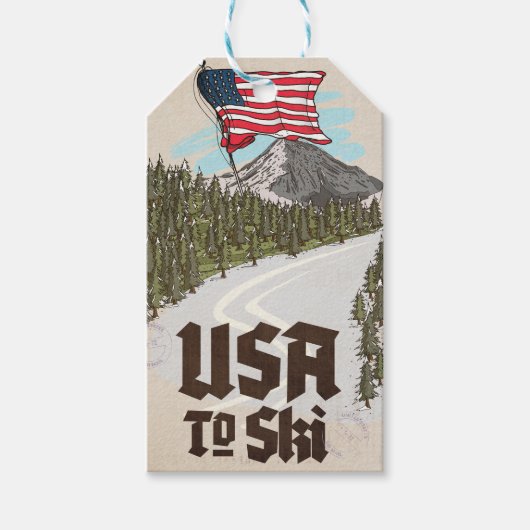 VS Skiën Cadeaulabel (Voorkant)