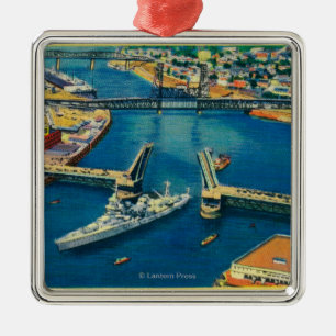 VS-slagschip door Portland Metalen Ornament