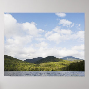 VS, staat New York, Adirondack Mountains, Lake Poster