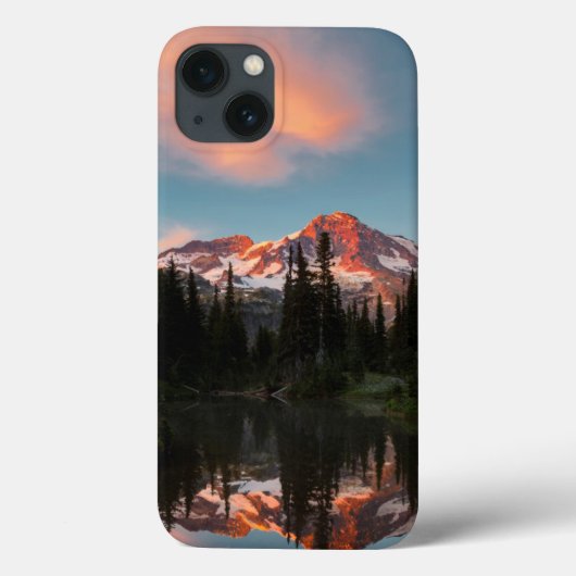 VS, staat Washington. Mt. Rainier Reflected Case-Mate iPhone Case (Achterkant)