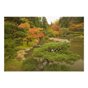 VS, staat Washington, Seattle. Japans Foto Afdruk