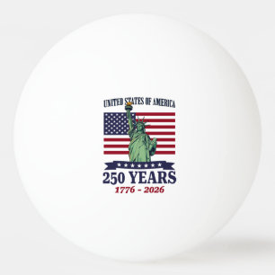 VS Standbeeld van de Vrijheid 250 Jaar 1776-2026 Pingpongballen