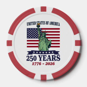 VS Statue of Liberty 250 jaar 1776-2026 Poker Chips