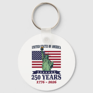VS Statue of Liberty 250 jaar 1776-2026 Sleutelhanger