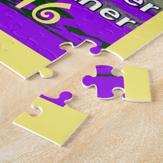 VS sterker samen Abstracte kunst Print Legpuzzel (Zijkant)