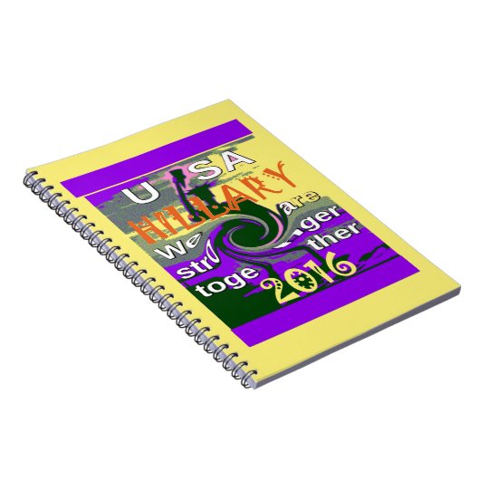  VS sterker samen Abstracte kunst Print Notitieboek (Rechterzijde)