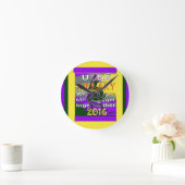  VS sterker samen Abstracte kunst Print Ronde Klok (Huis)