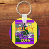 VS sterker samen Abstracte kunst Print Sleutelhanger (Voorkant)