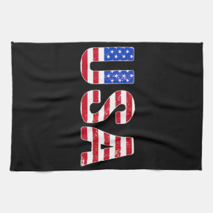 VS T-shirt Patriotische Amerikaanse Vlag Mannen Vr Theedoek