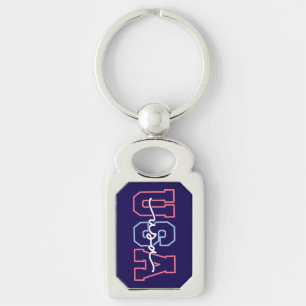 VS Tekst 4 juli ontwerp-62118 Sleutelhanger