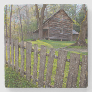 VS, Tennessee, Cabin in Cades Cove Stenen Onderzetter