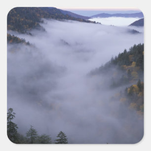 VS, Tennessee. Great Smokey Mountains National Vierkante Sticker