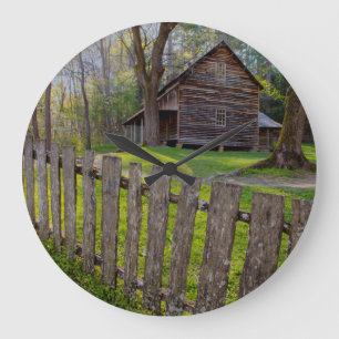 VS, Tennessee, Hut in Cades Cove Grote Klok