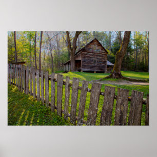 VS, Tennessee, Hut in Cades Cove Poster