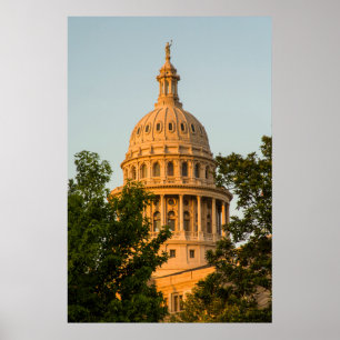 VS, Texas, Austin. Capitolgebouw (1888) 3 Poster