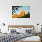 VS, Texas, Austin. Capitolgebouw (1888) Canvas Afdruk (Insitu (Slaapkamer))