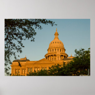 VS, Texas, Austin. Capitolgebouw (1888) Poster