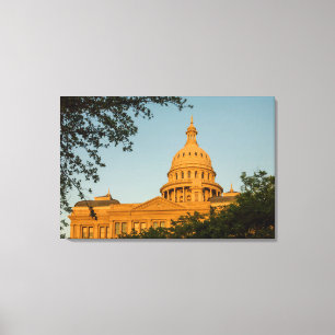 VS, Texas, Austin. Capitool (1888) Canvas Afdruk