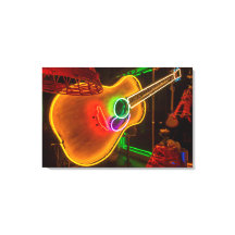 VS, Texas, Austin. Neon Gitaar Bij Chantage