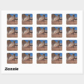 VS, Texas, Panhandle, Hoodoo Vierkante Sticker (Vel)