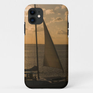 VS, Texas, South Padre Island. Zeilboot iPhone 11 Hoesje
