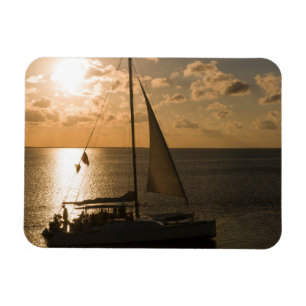 VS, Texas, South Padre Island. Zeilboot Magneet