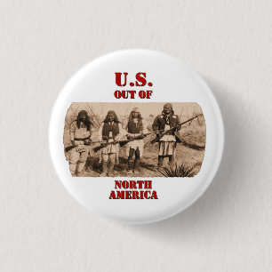 VS uit N. Amerika Ronde Button 3,2 Cm