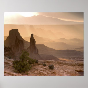 VS; Utah; Canyonlands National Park. Uitzicht op Poster