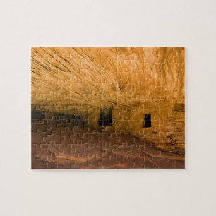 VS, Utah, Cedar Mesa, Mule Canyon. Sandsteen Legpuzzel