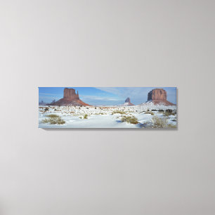 VS, Utah, Monument Valley. Alsem zichtbaar Canvas Afdruk