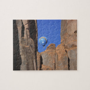 VS, Utah, Monument Valley. Een regenboog hete luch Legpuzzel
