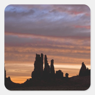 VS, Utah, Monument Valley National Park. 2 Vierkante Sticker