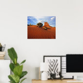 VS, Utah, Monument Valley. Wind creëert Poster (Thuiskantoor)