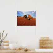 VS, Utah, Monument Valley. Wind creëert Poster (Keuken)