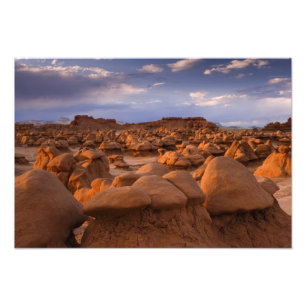 VS; Utah. Uitzicht op Goblin Valley State Park bij Foto Afdruk