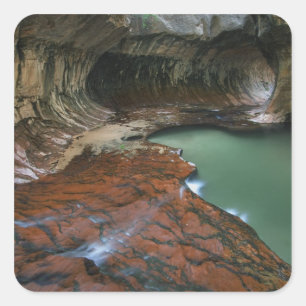 VS, Utah, Zion National Park. Schitterend vanaf 3 Vierkante Sticker
