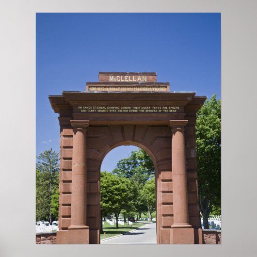 VS, VA, Arlington. McClellan Gate in Arlington Poster (Voorkant)