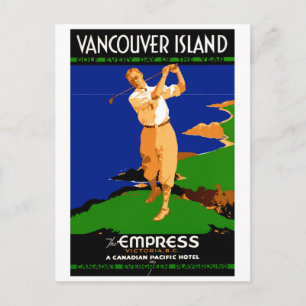 VS Vancouver Island Vintage Poster herstelde Briefkaart