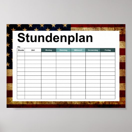 VS / vergrendelde vlag Poster (Voorkant)