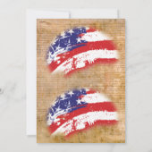 VS 📜 Verklaring van Onafhankelijkheid Perkament Kaart (Achterkant)