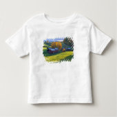 VS, Vermont, Boerderij Jenne. Roterende groene heu Kinder Shirts (Voorkant)