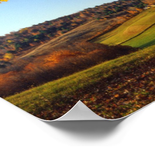 VS, Vermont. Boerderij Schilderachtig nabar South  Poster (Hoek)