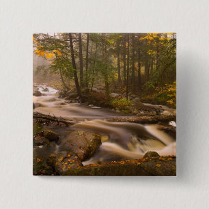 VS, Vermont, East Arlington, Stromende beken 2 Vierkante Button 5,1 Cm