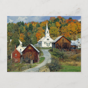 VS, Vermont, Waits River. Herfstkleuren toevoegen Briefkaart