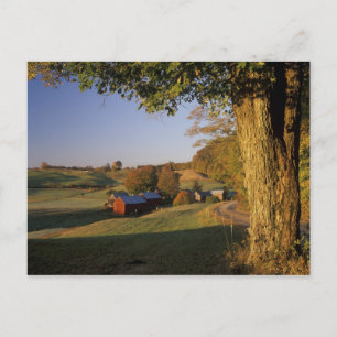VS, Vermont, zuid Woodstock, Jenne Farm bij Briefkaart
