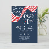 VS Viering 4 juli Feest Kaart (Staand voorkant)