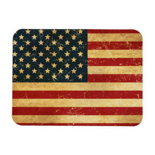 VS Vintage Grunge Vlag Magneet